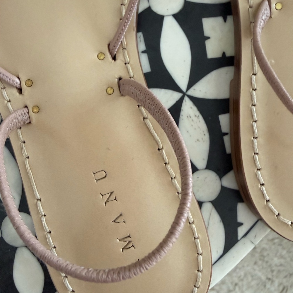 Amanu Tan Sandals never worn 39 - Picture 2 of 5